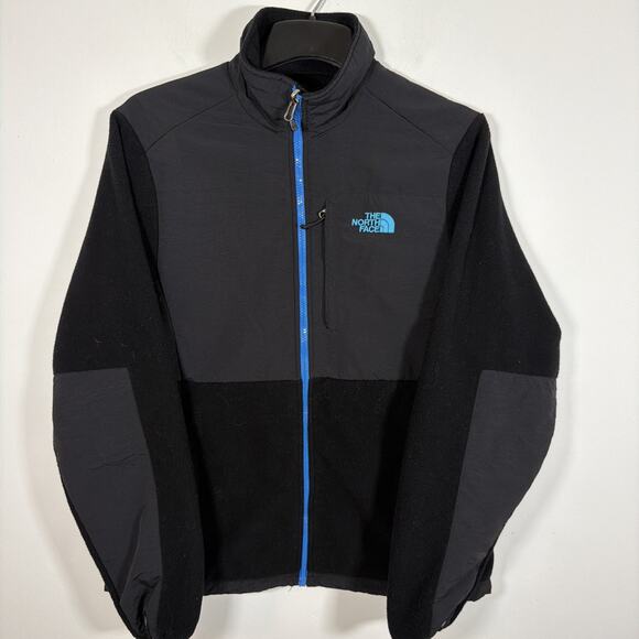 The North Face Womens XL Spell Out Denali Full Zip Polartec Fleece Jacket Blac - Picture 7 of 7
